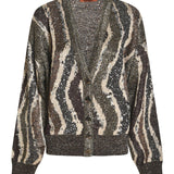cardigan paillettes animalier 