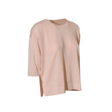 maglia girocollo m 3/4 over spacchi laterali 
