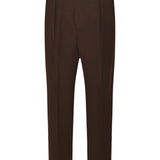 pantaloni gamba larga con pences 