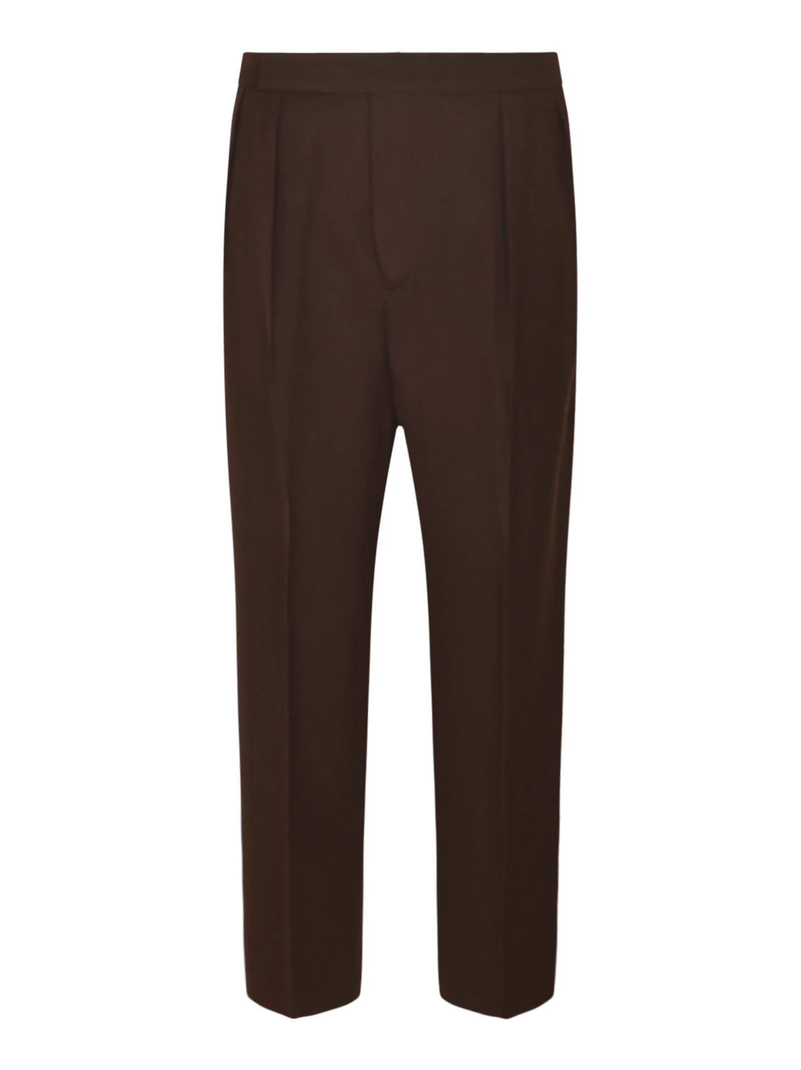 pantaloni gamba larga con pences 