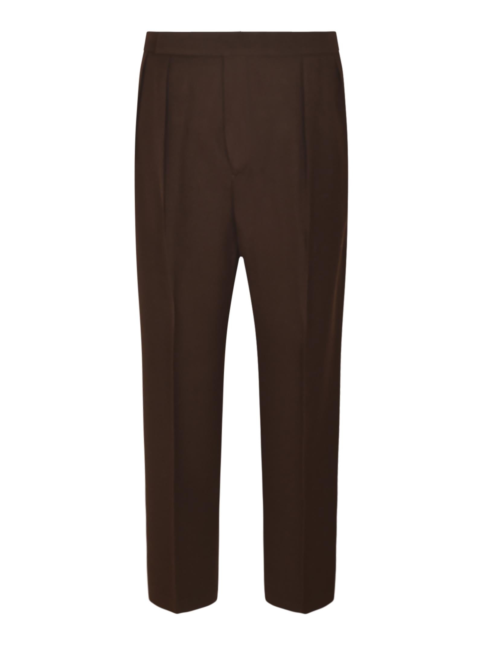 pantaloni gamba larga con pences 