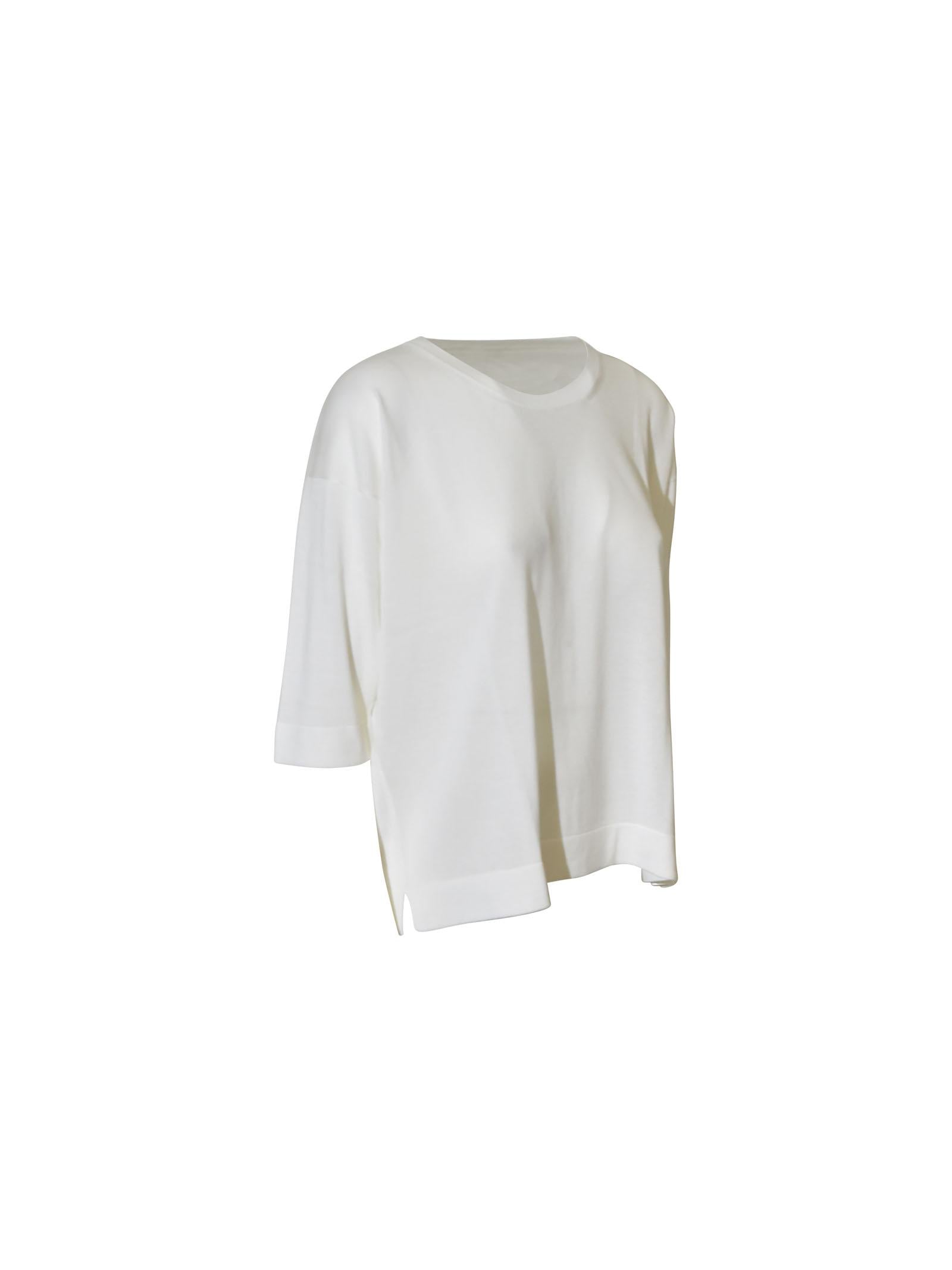 maglia girocollo m 3/4 over spacchi laterali 