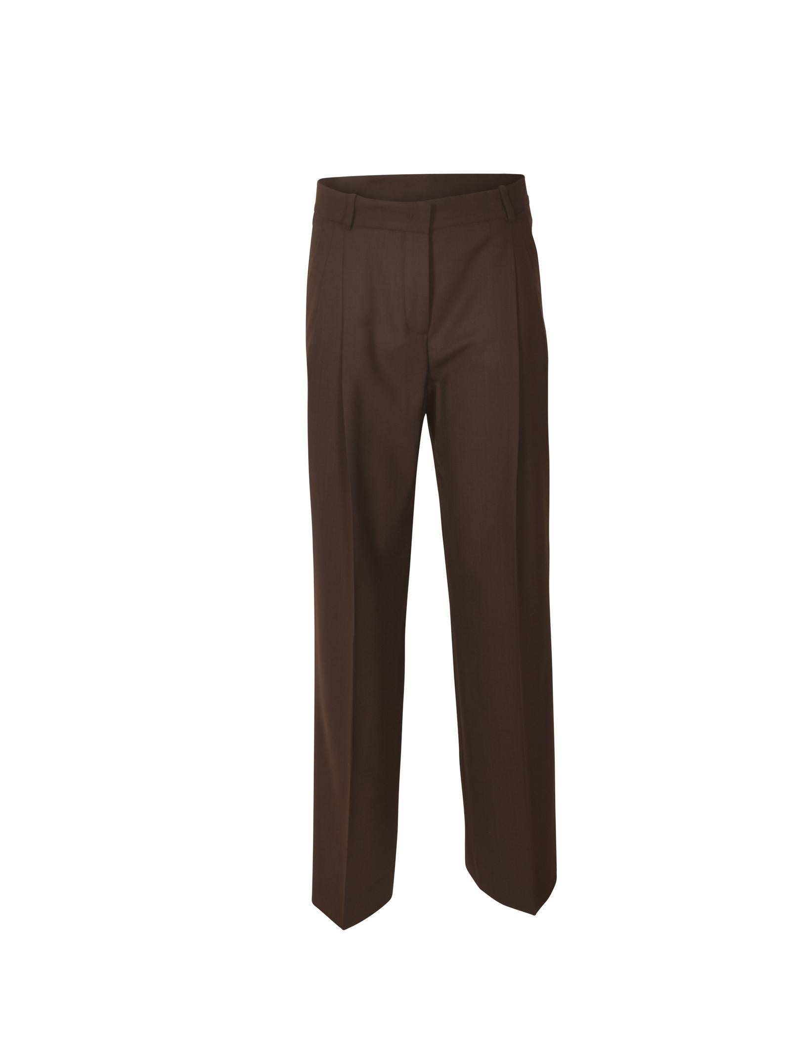 pantaloni mafalda pences  gamba larga 