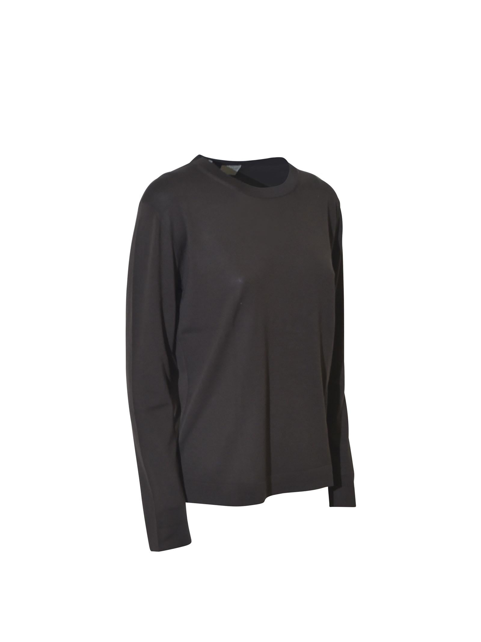 maglia girocollo m/l bordi tubolari 