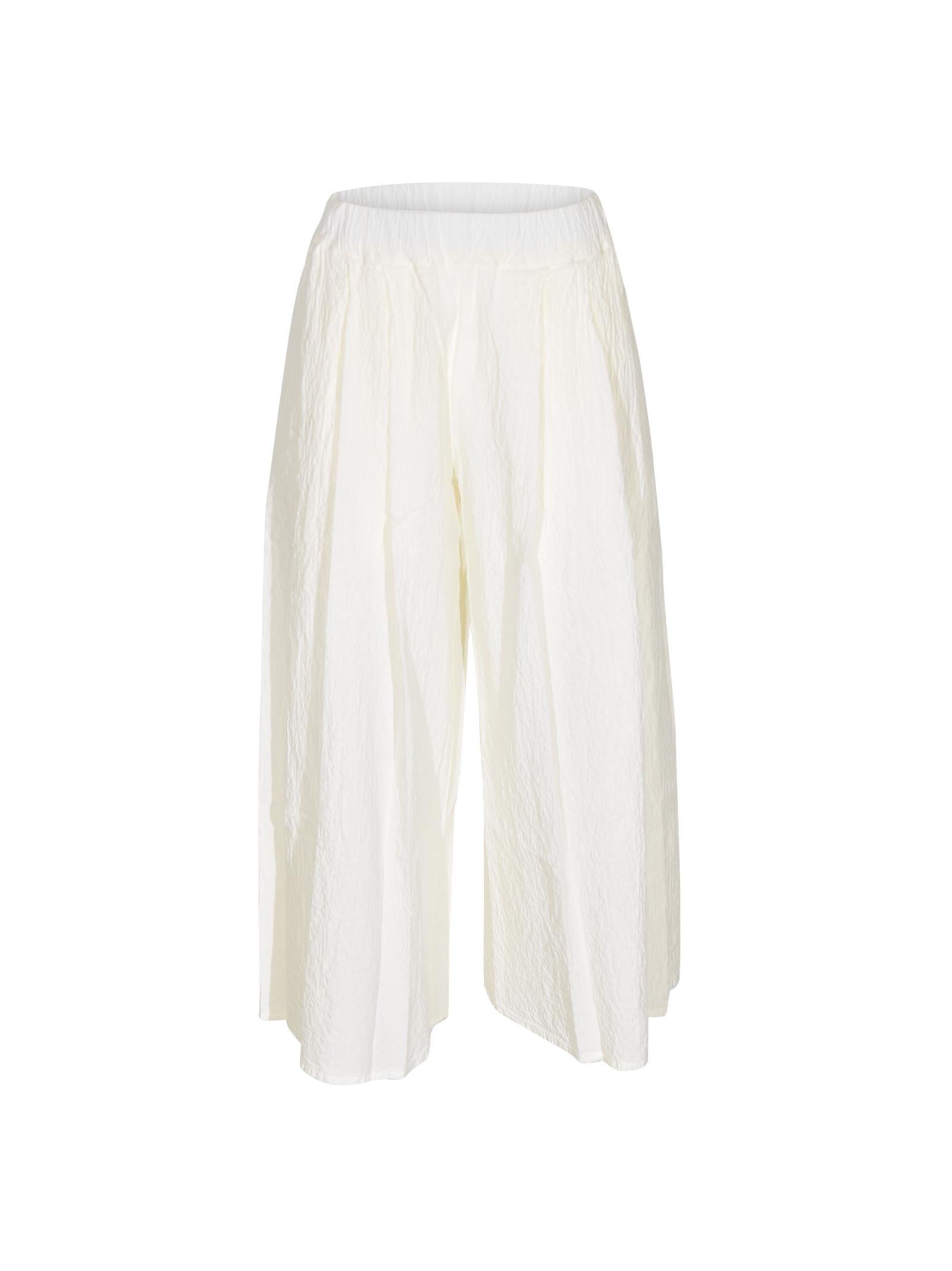 pantaloni rombo rock largo pieghe 