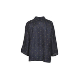 camicia manica tre quarti over 