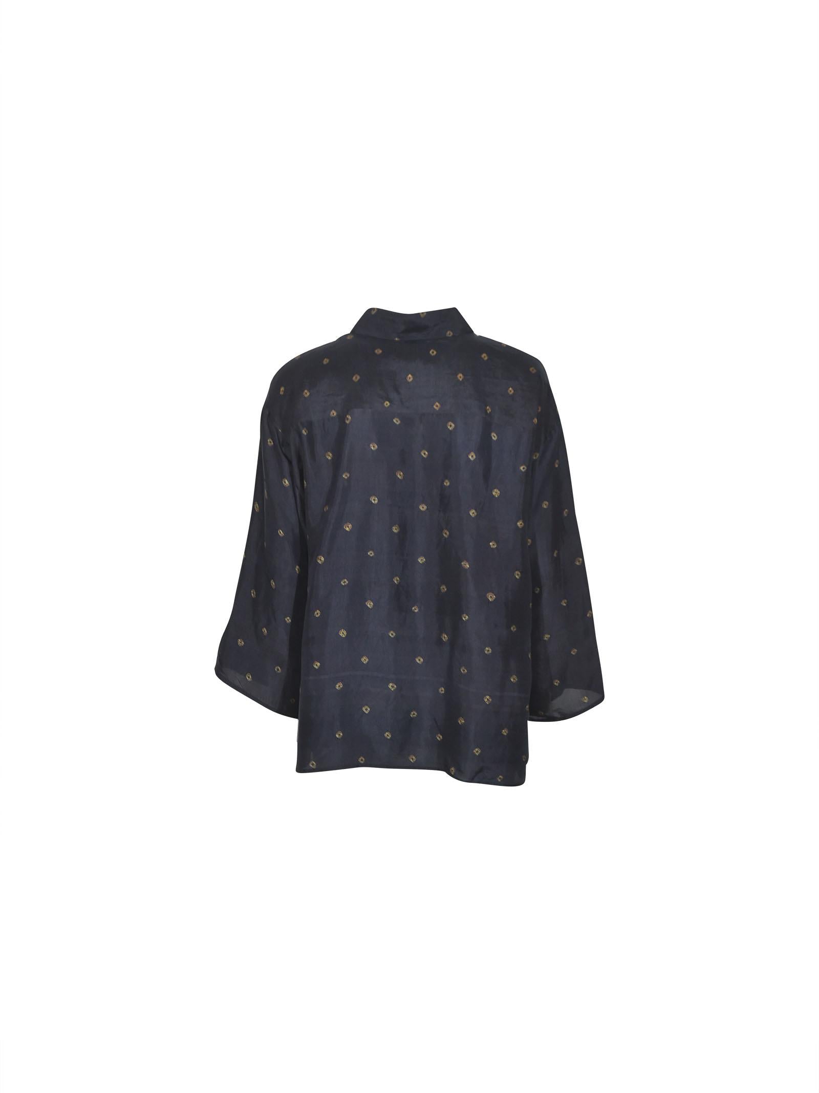 camicia manica tre quarti over 