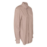 camicia a righe con tasca 