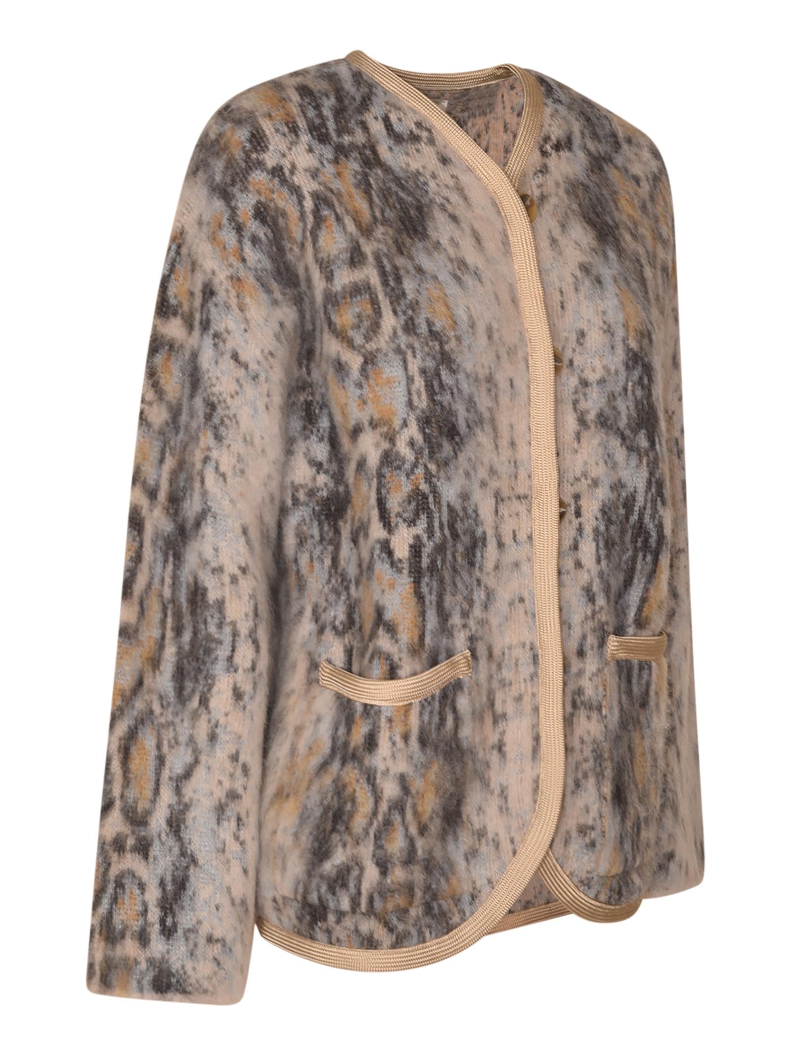 cappotto sciarpa jacquard alpaca 