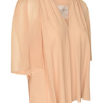 top mezza manica crepe de chine 