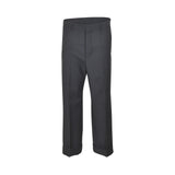 pantaloni gamba dritta risvolto 
