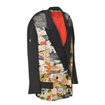 giacca doppiopetto over kimono 