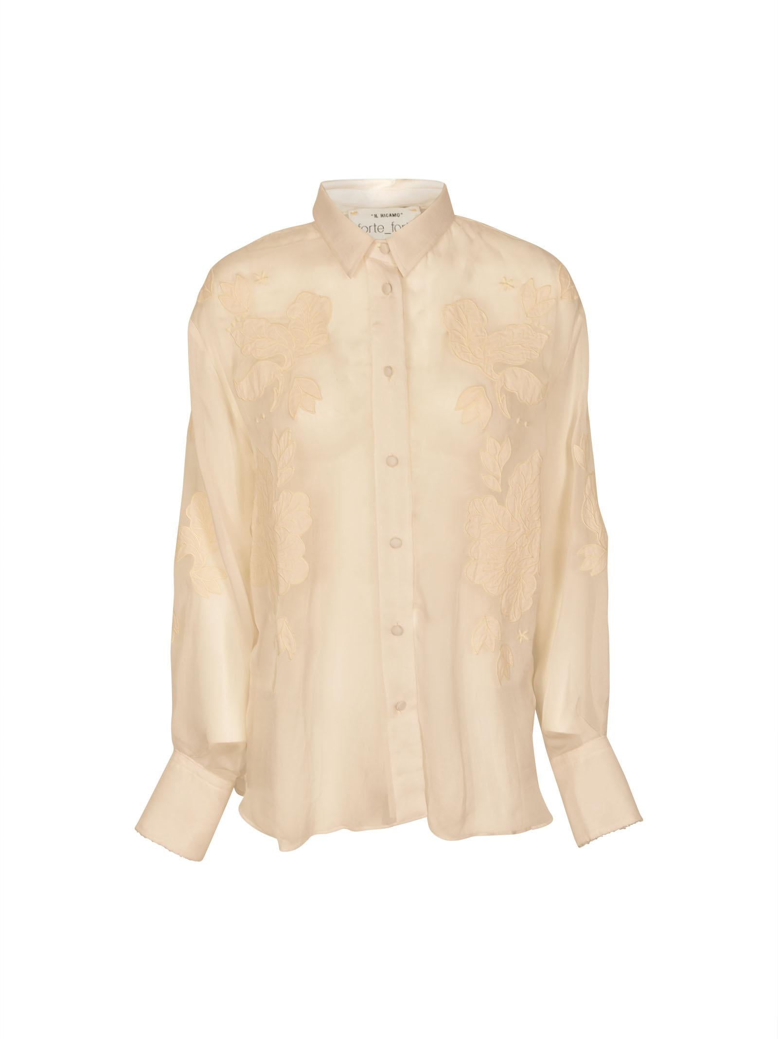 camicia organza ricamo 
