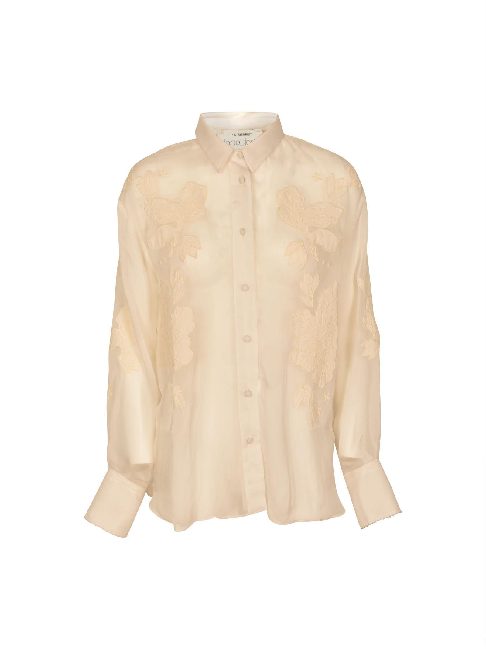 camicia organza ricamo 