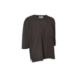 maglia girocollo m 3/4 over spacchi laterali 