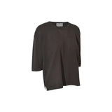 maglia girocollo m 3/4 over spacchi laterali 