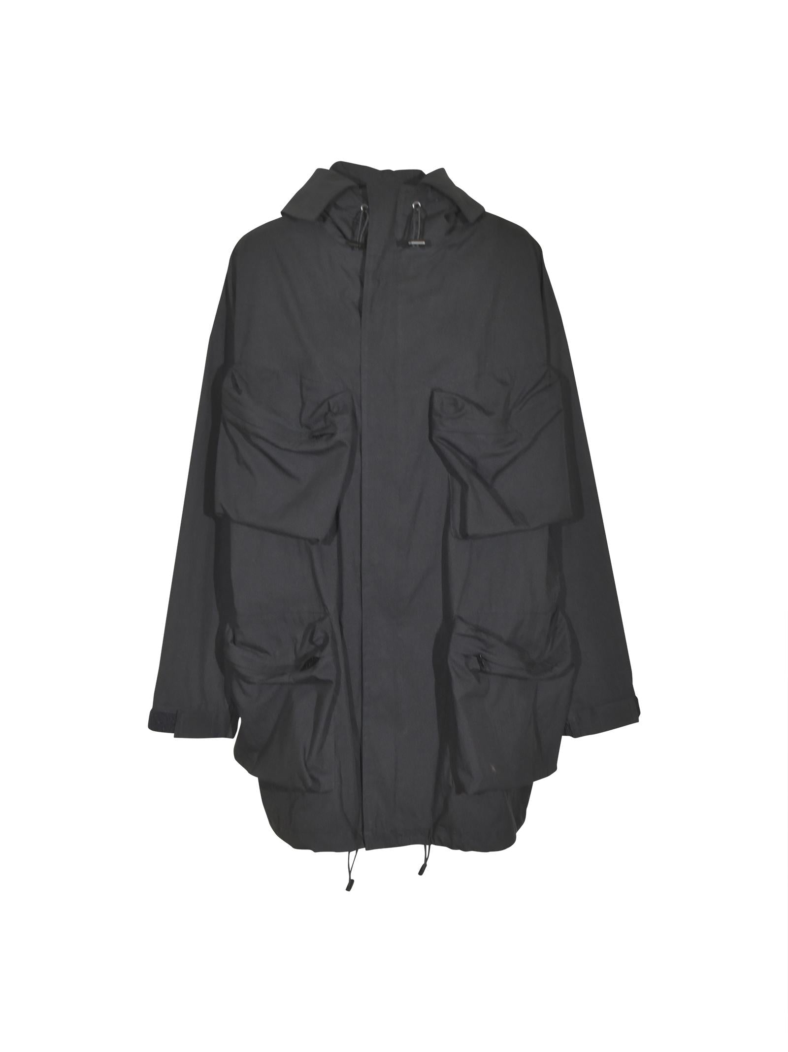 parka 4 tasche con cappuccio 