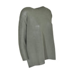 maglia scollo barchetta manica 3/4 con spacchi 