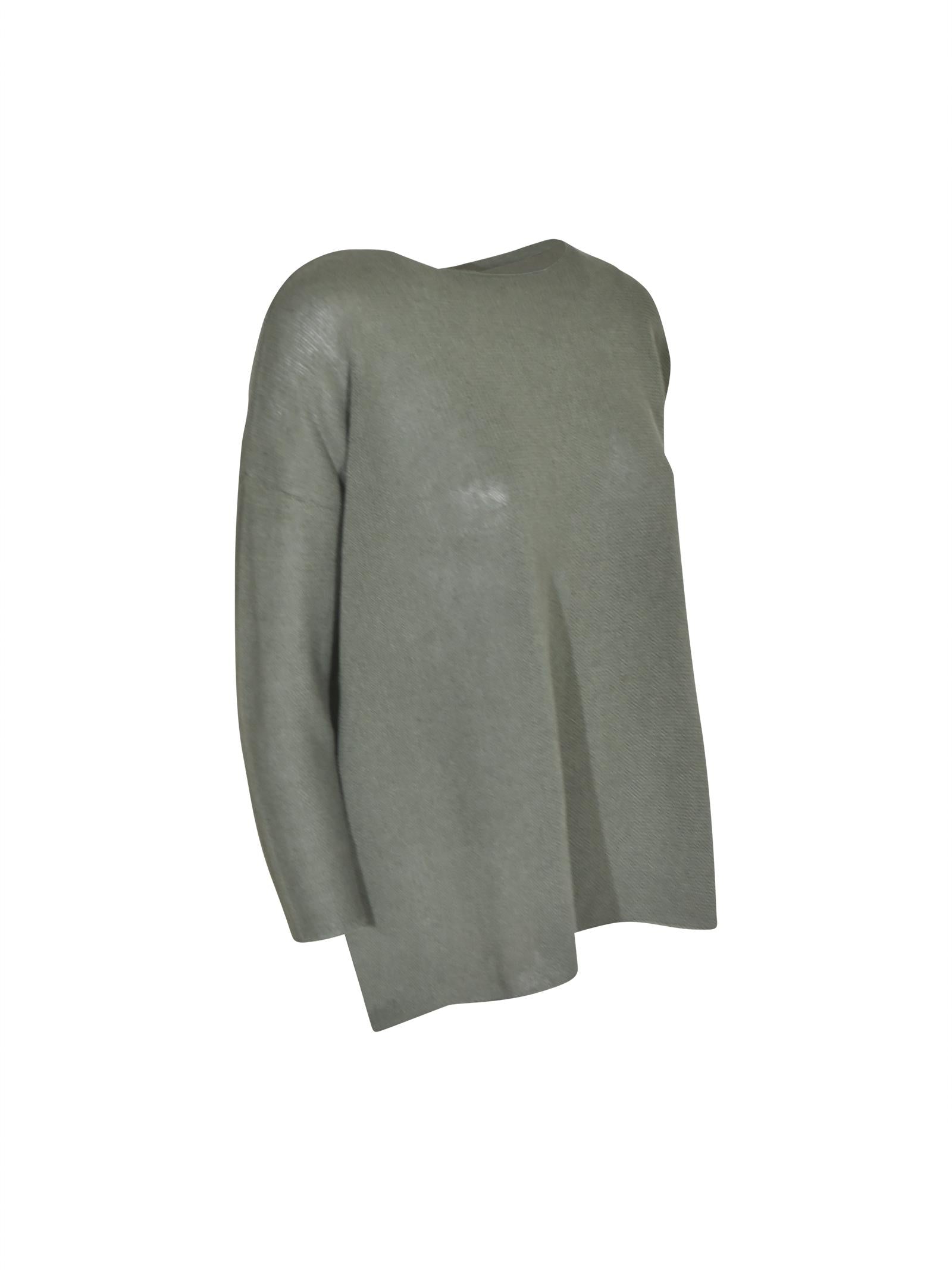 maglia scollo barchetta manica 3/4 con spacchi 