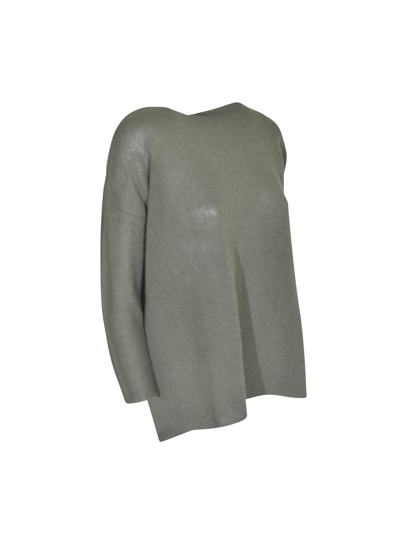 maglia scollo barchetta manica 3/4 con spacchi 