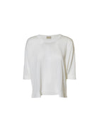 maglia girocollo m 3/4 over spacchi laterali
