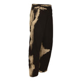 pantaloni zip laterale con schairiture 