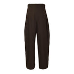 pantaloni vita alta con cintura 