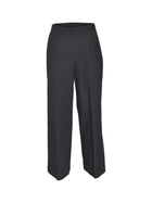 pantaloni kirk gamba larga caviglia con risvolto