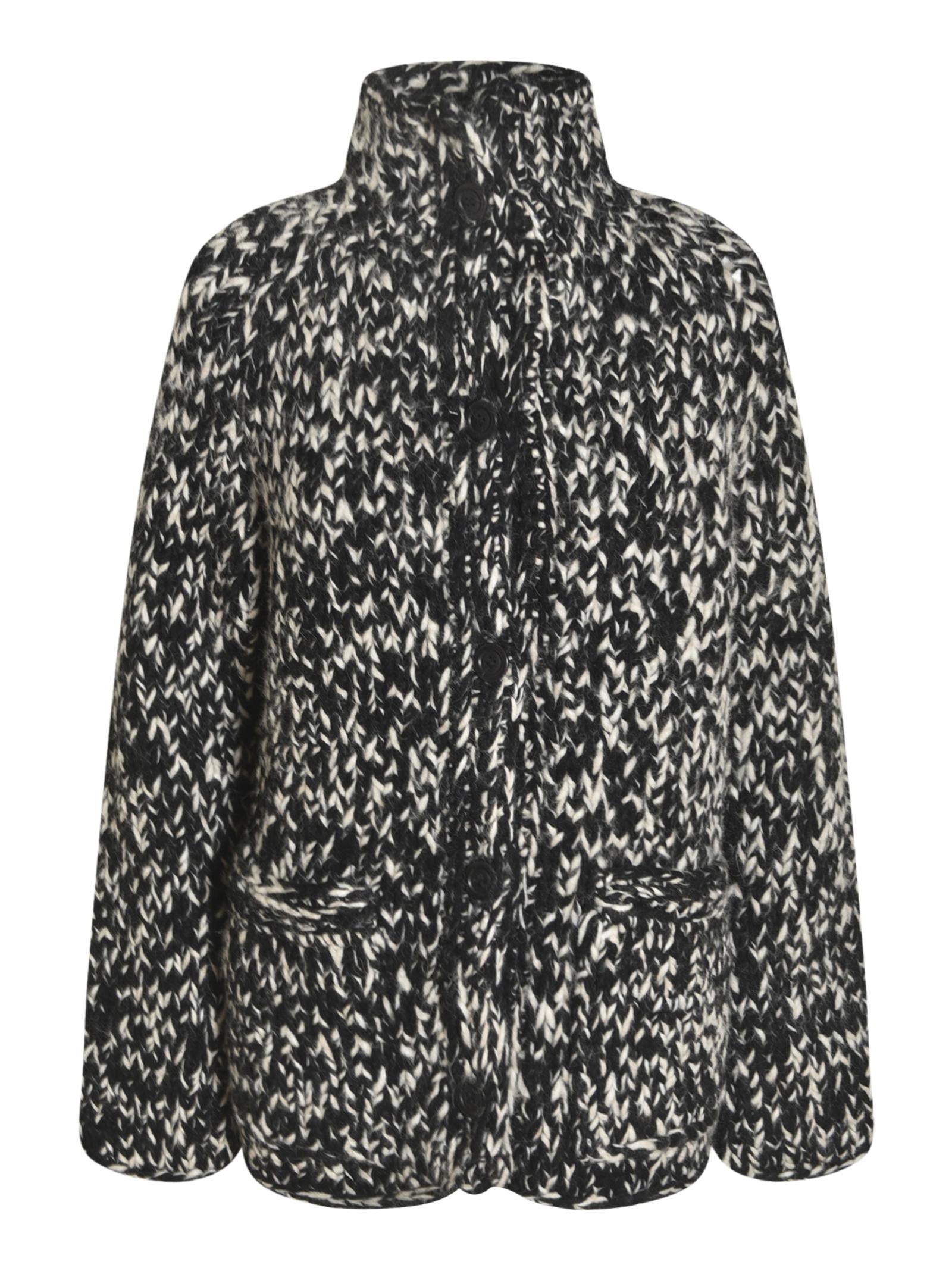 cardigan collo cratere mouline' 