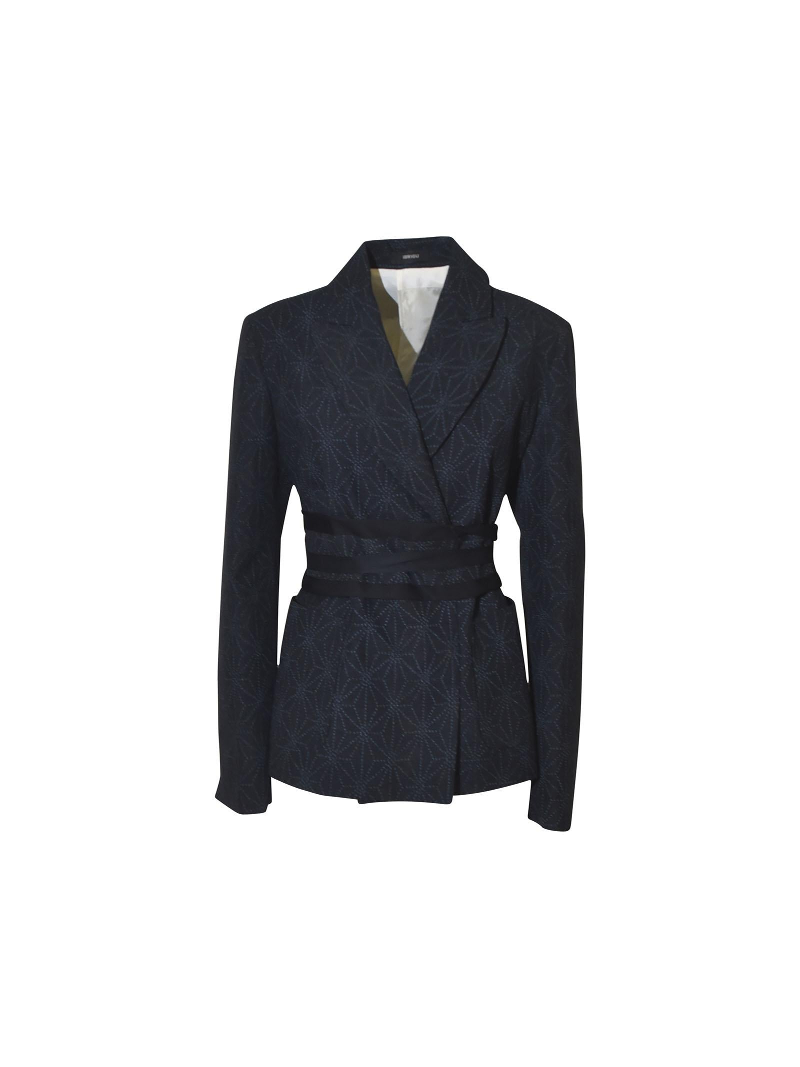 giacca kimono con cintura abbinata 
