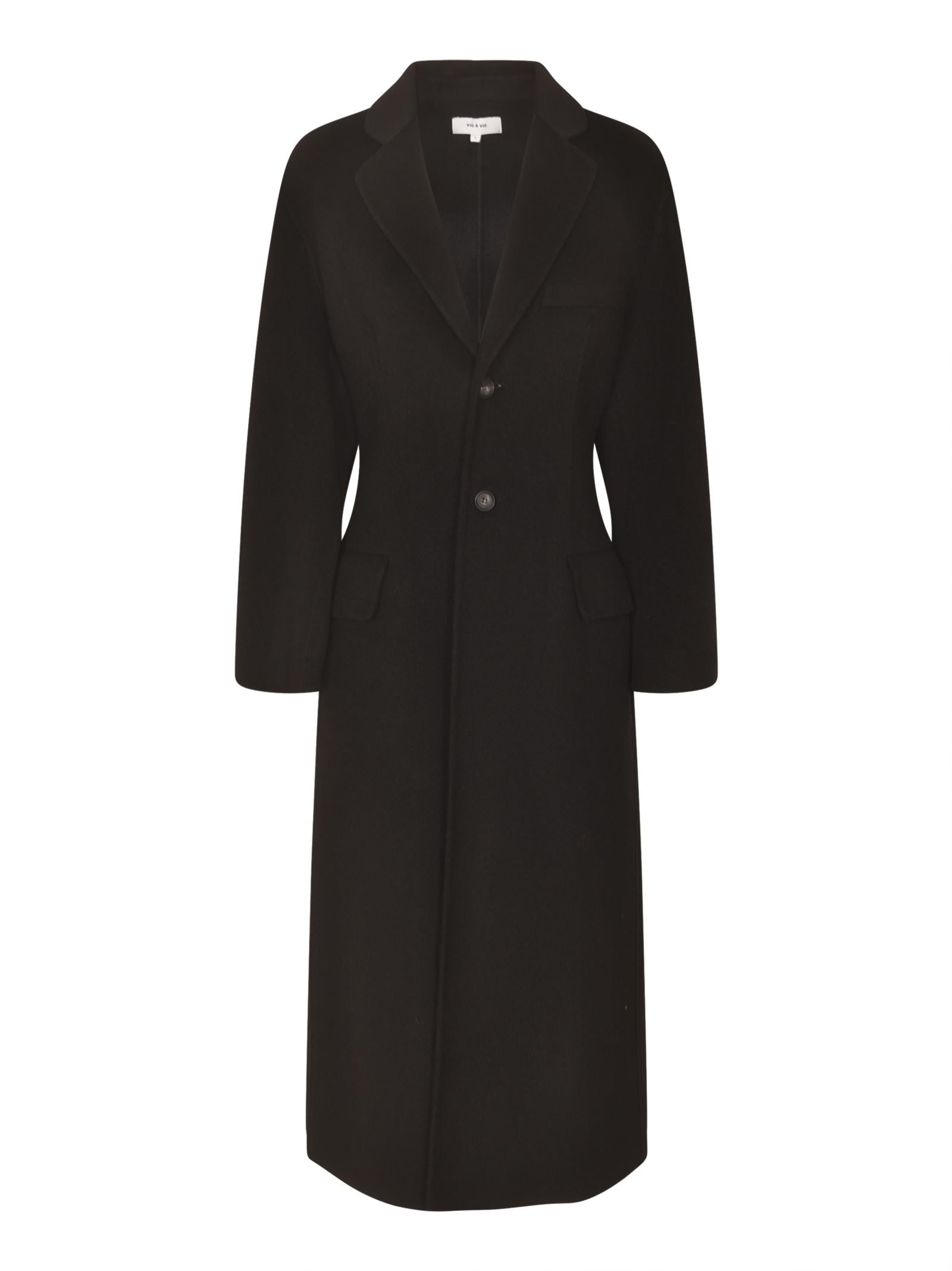 cappotto monopetto due bottoni vita sciancrata 