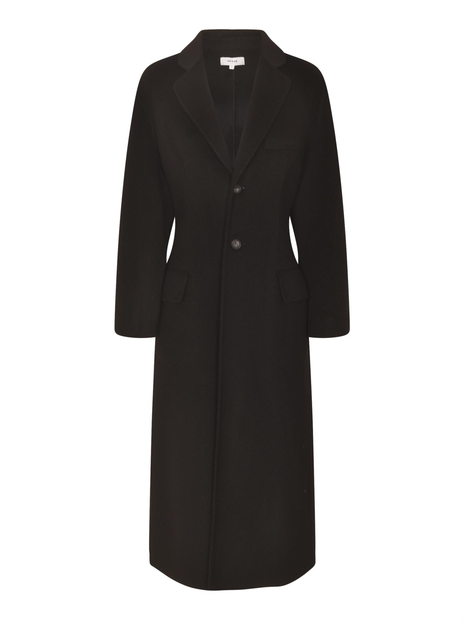 cappotto monopetto due bottoni vita sciancrata 