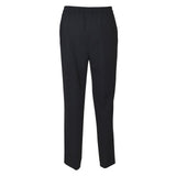 pantaloni capri con elastico gamba dritta 