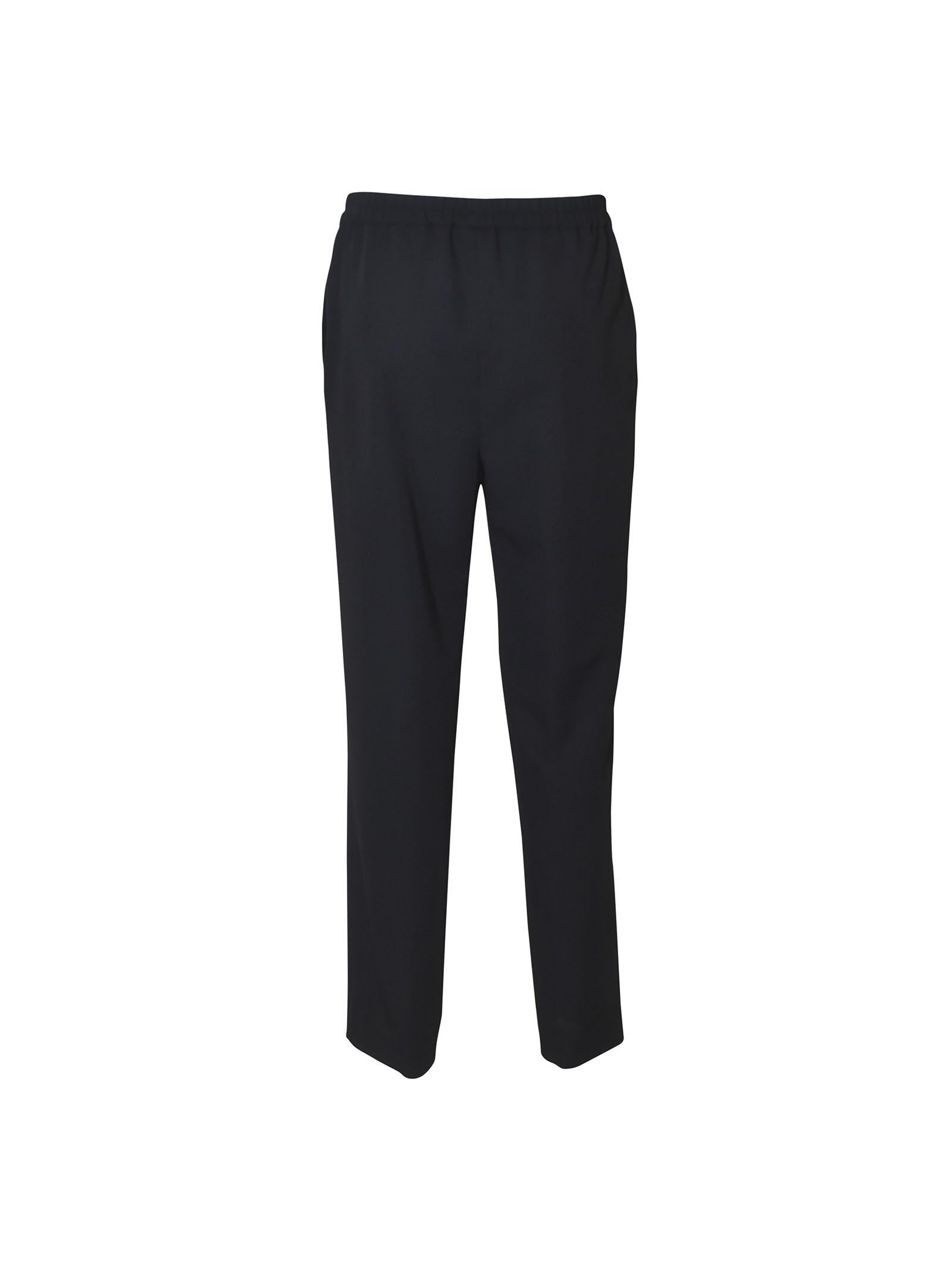 pantaloni capri con elastico gamba dritta 