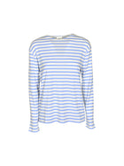 long-sleeved striped t-shirt