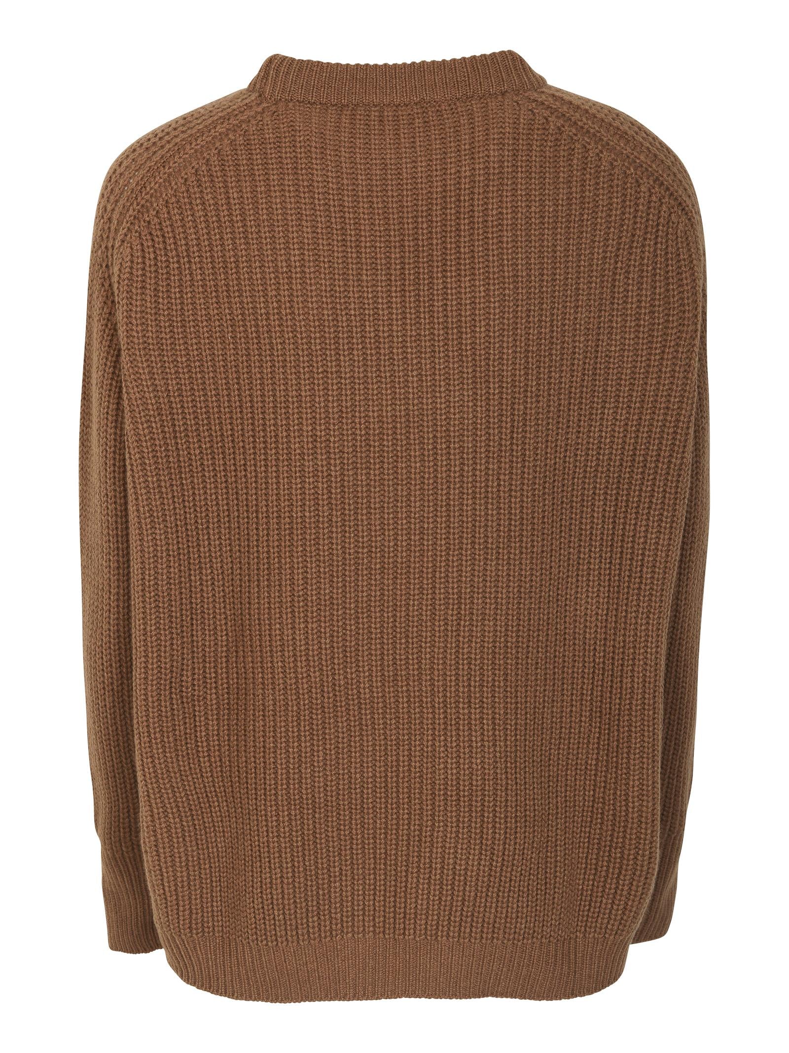 maglia girocollo a coste 