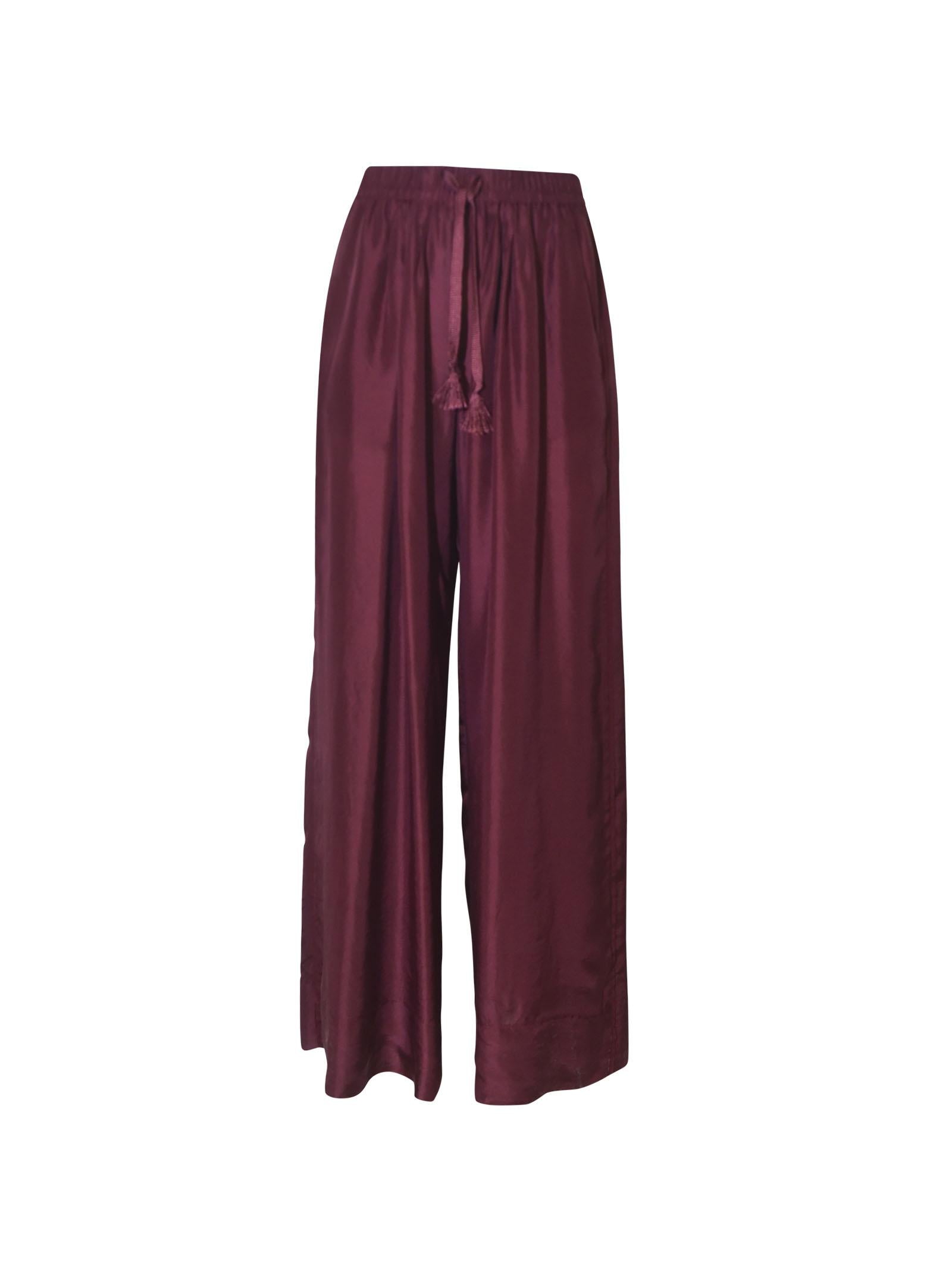 pantaloni coulisse habotai seta 