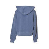 felpa zip con cappuccio 