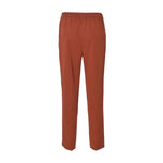 pantaloni capri con elastico gamba dritta 