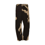 pantaloni zip laterale con schairiture 