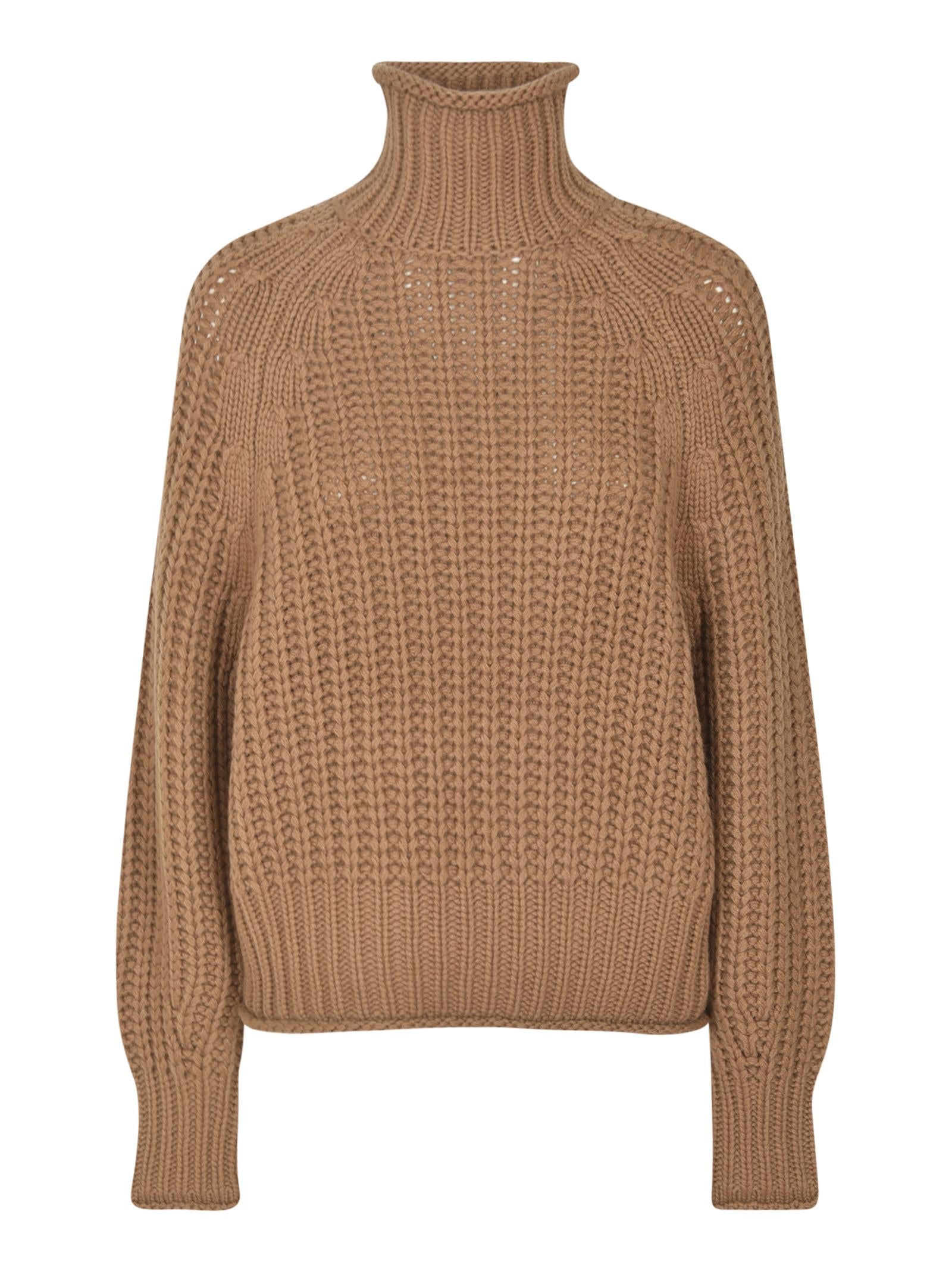 maglia collo alto a coste 