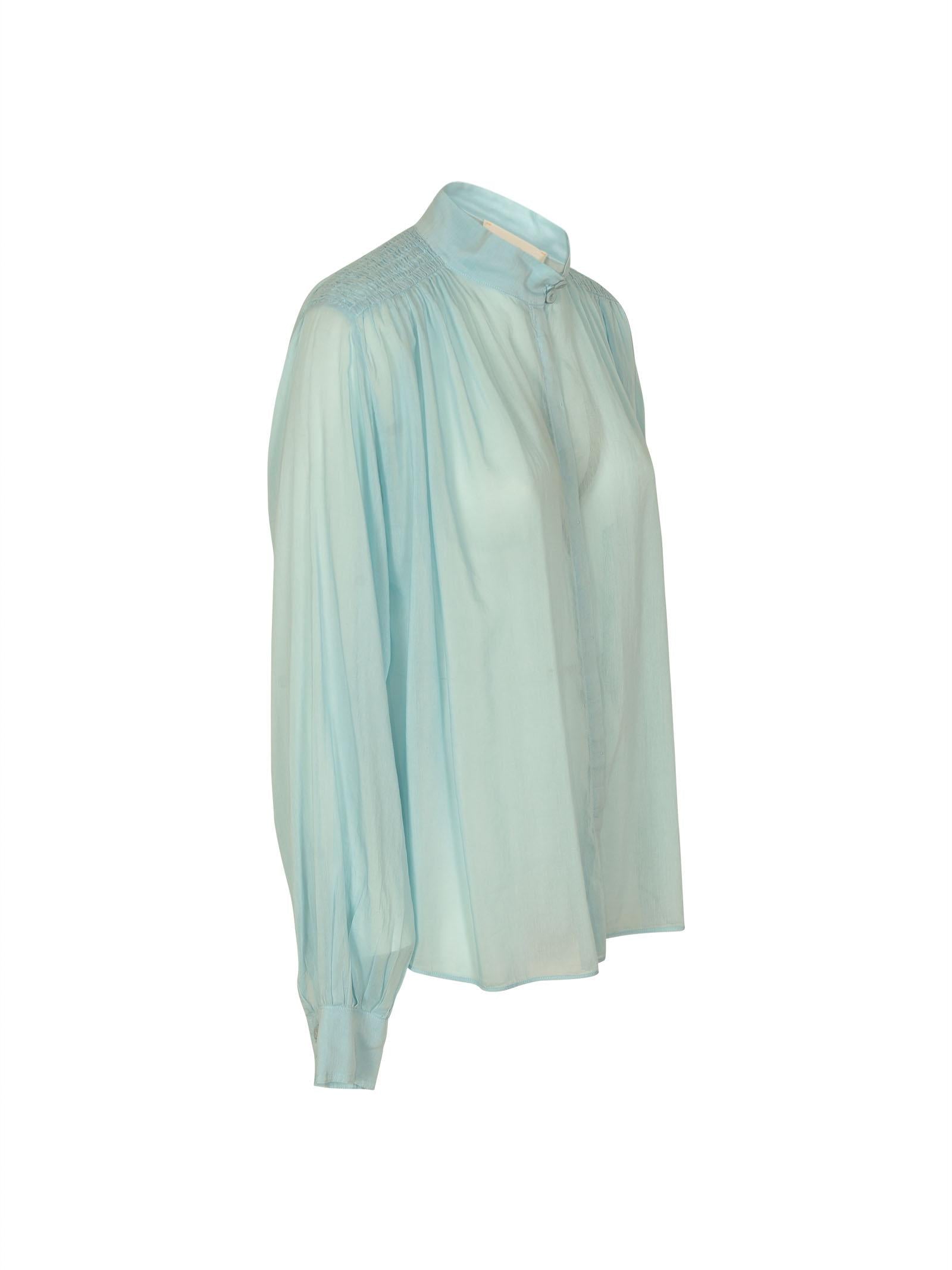 camicia collo bow-tie voile 