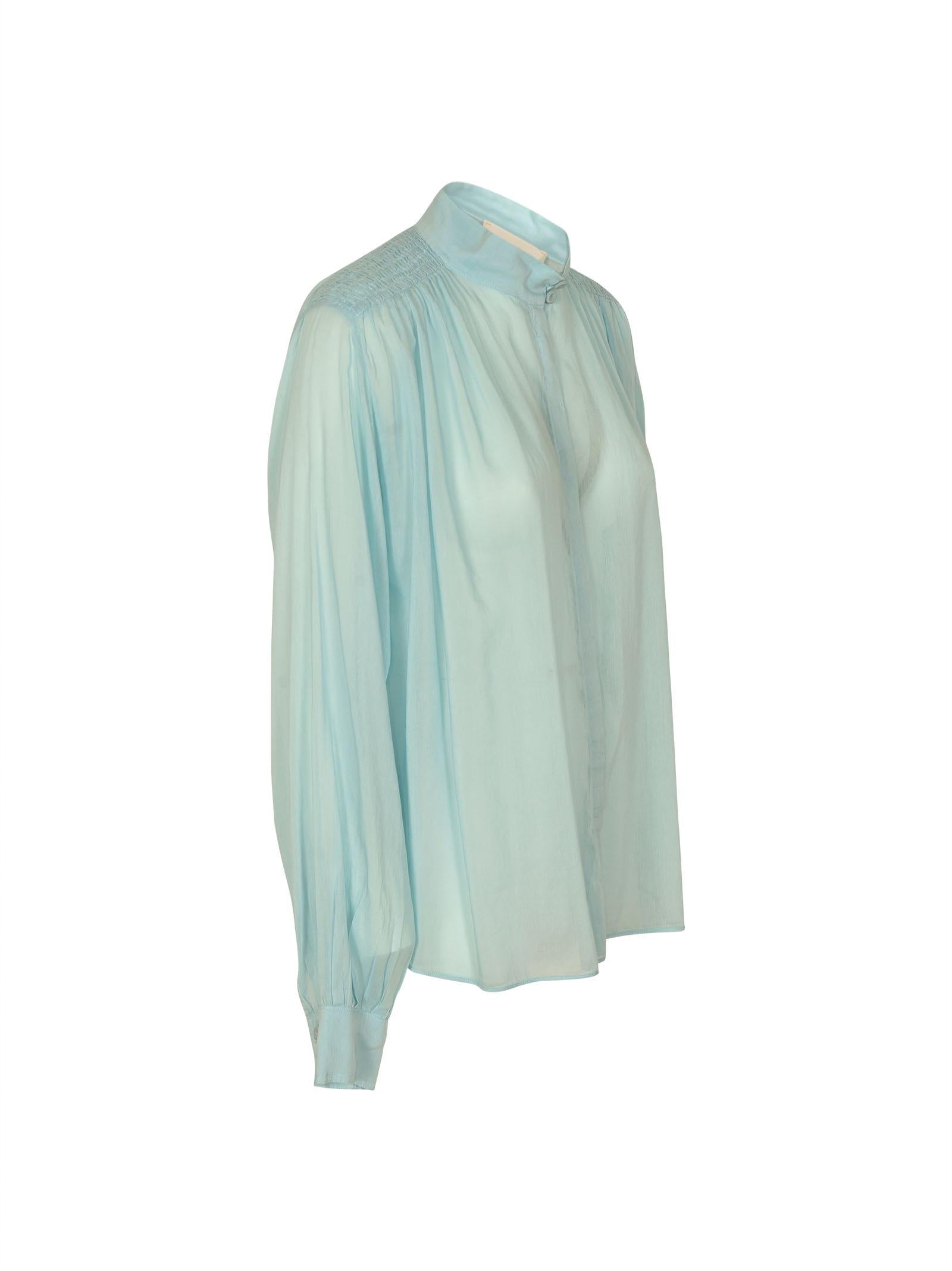 camicia collo bow-tie voile 