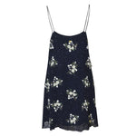 mini abito  spalline con paillettes 