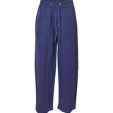 pantaloni elastico in vita con coulisse gamba dritta 
