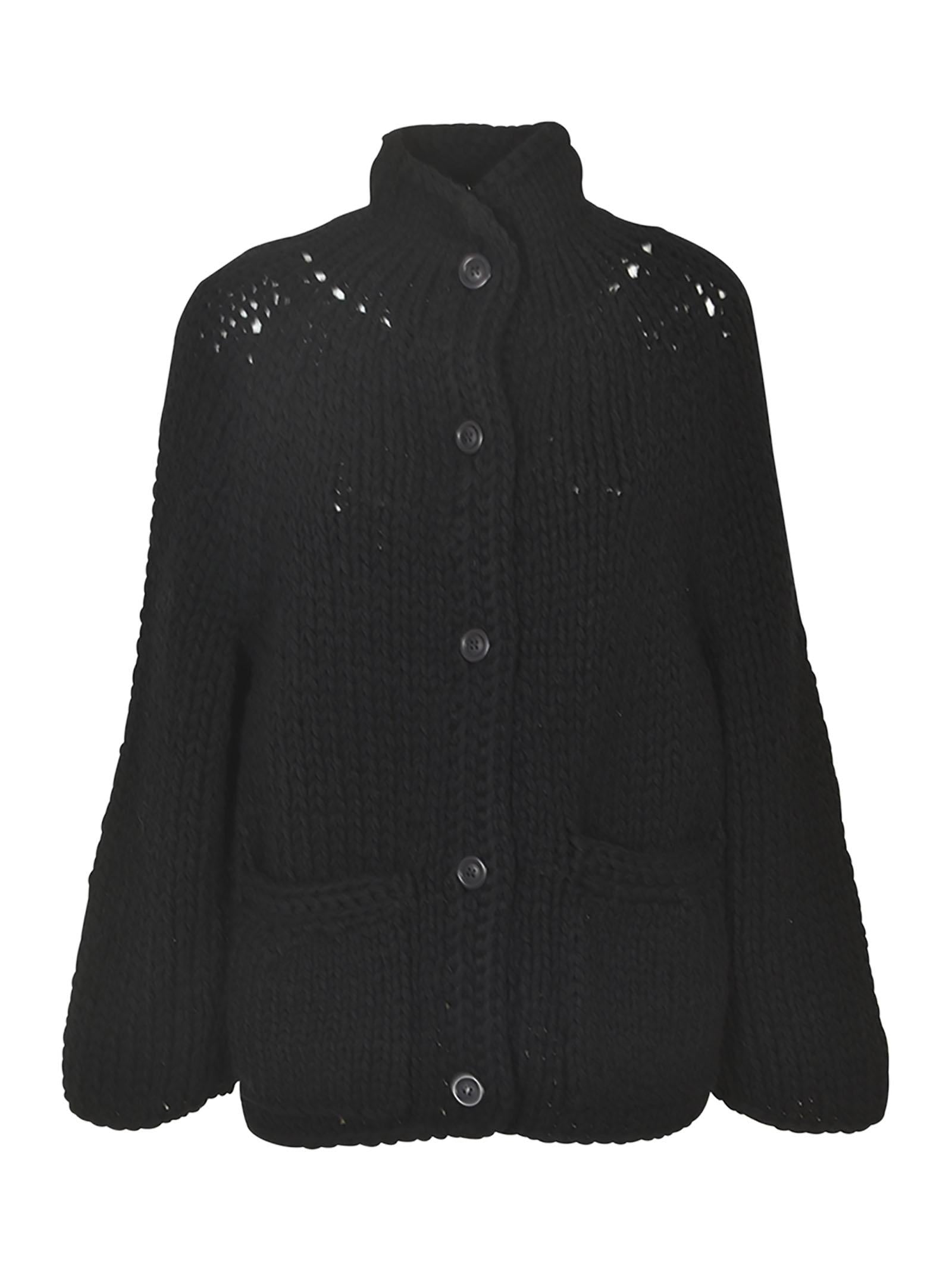 giacca maglia collo alto costa 