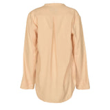 blusa over senza collo 