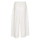 pantaloni rombo rock largo pieghe 