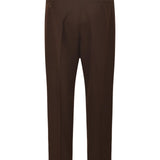 pantaloni gamba larga con pences 