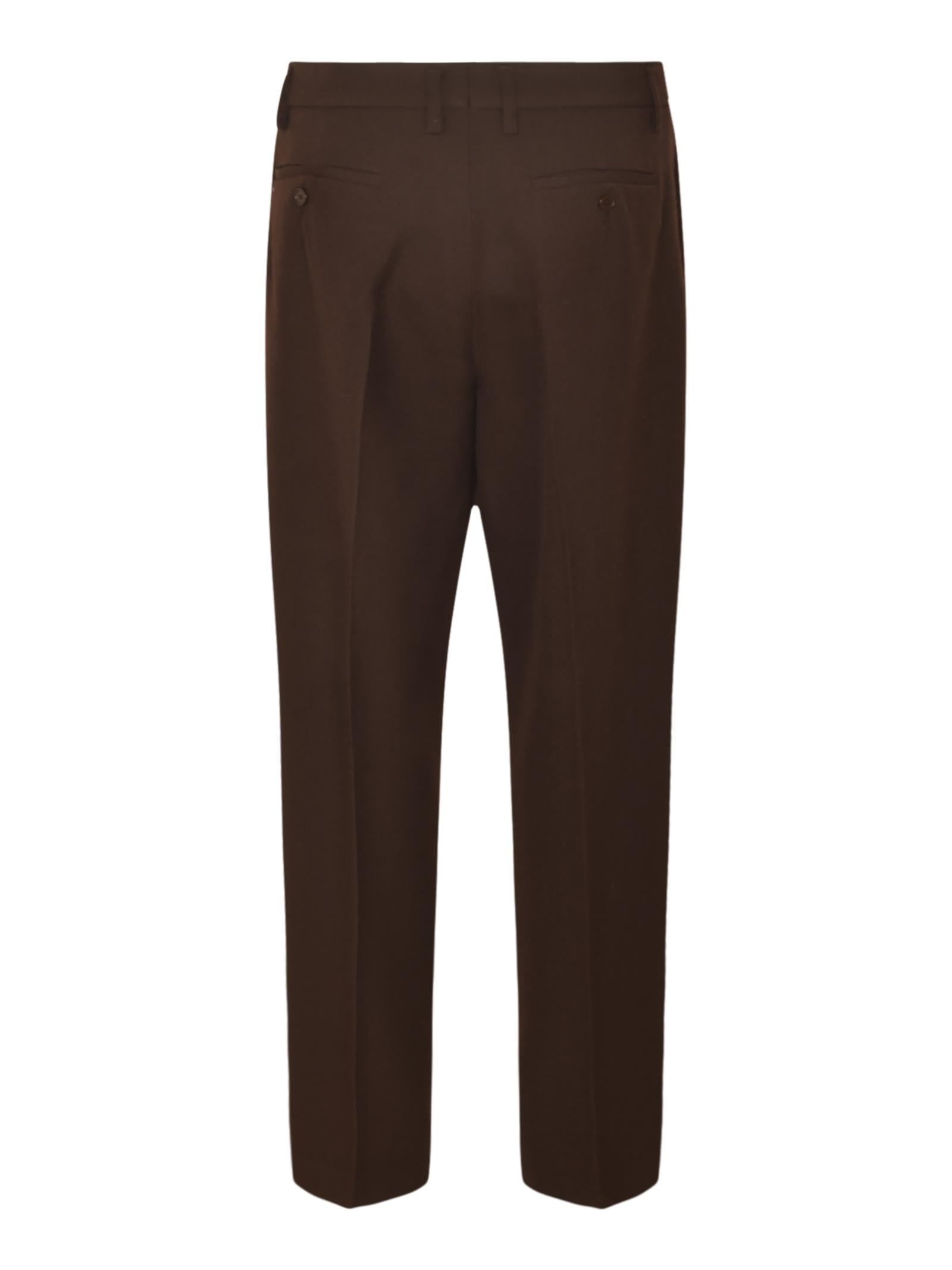 pantaloni gamba larga con pences 